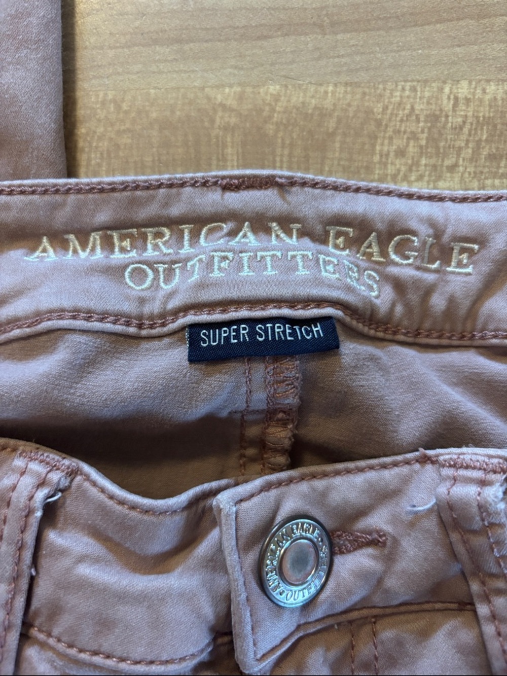 American Eagle Outfitters Blush Pink Women’s Jeggings Size 8 Super Stretch - Picture 3 of 7